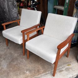 Midcentury modern Walnut Lounge Chairs