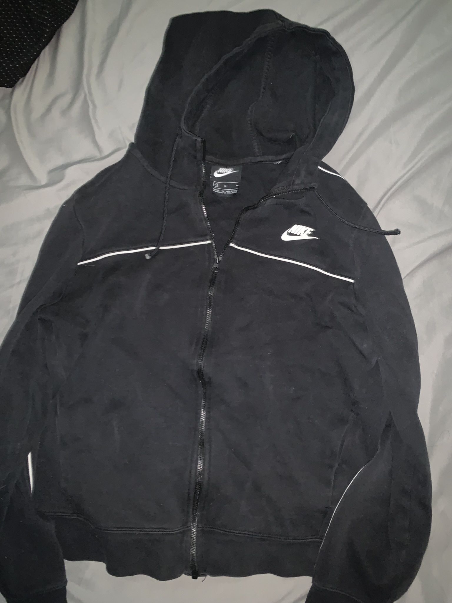 Women’s Size M Black Nike Full Zip Up Hoodie