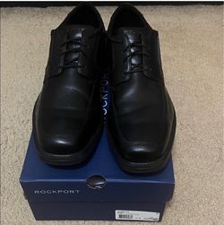 Rockport Black Leather Dress Shoes Size 13M