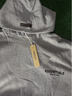 Grey essential hoodie