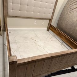 Bedroom Frame, Two Side Dresses, Side Table, And A Mattress 