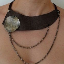 Unique Leather Necklace
