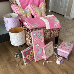 Butterfly Girls Bedroom Set