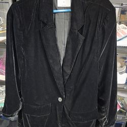 Velour Blazer