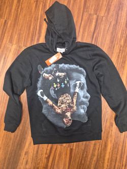 Black Graphic Pullover Hoodie with Tags Size Small