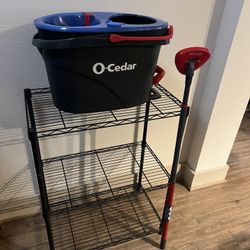 Cedar Mop And Bucket 