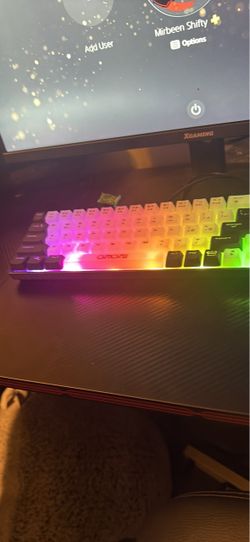 Gaming key board and slides