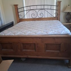 Cal King Bed Frame With Mattress And Box Spring 