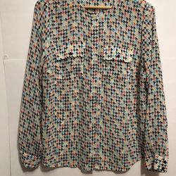 Liz Claiborne sheer long sheer blouse
