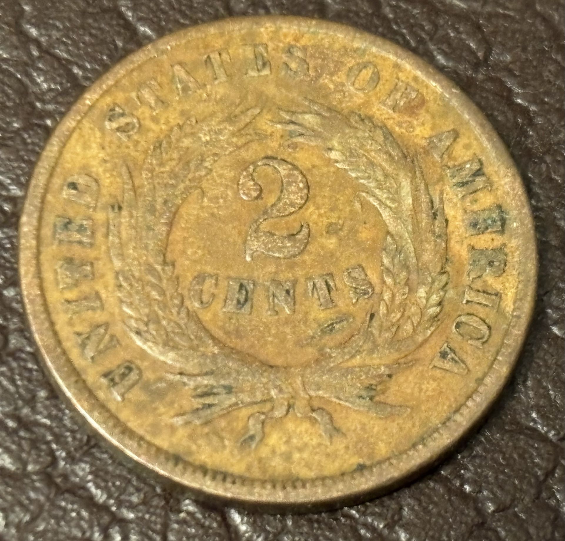 Two cents 1965. Antique Coin USA