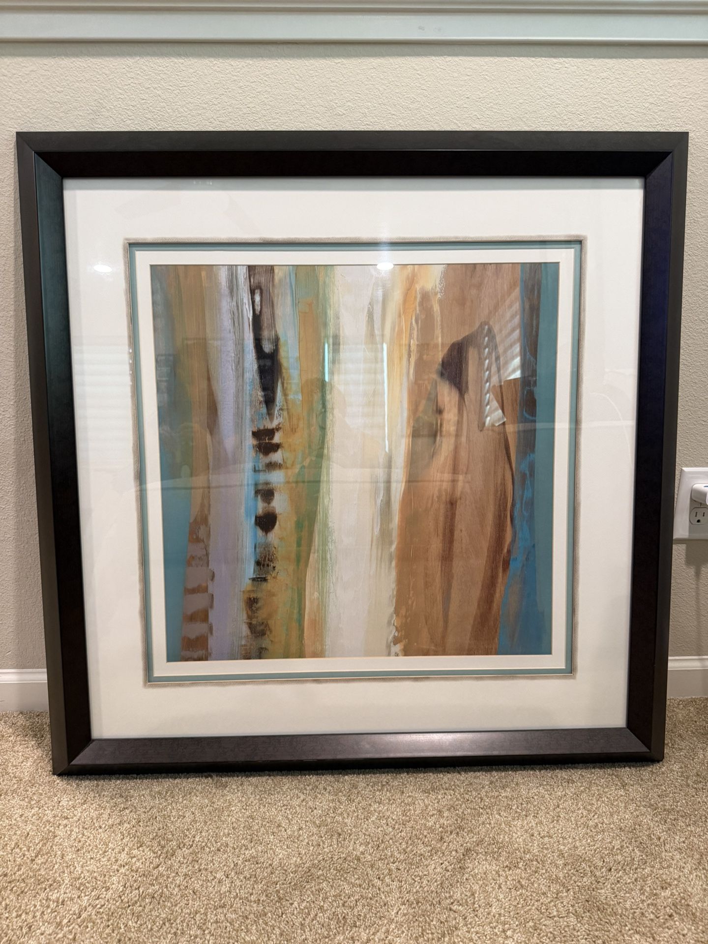 36” X 36” Abstract Glass Painting Ashley Furniture