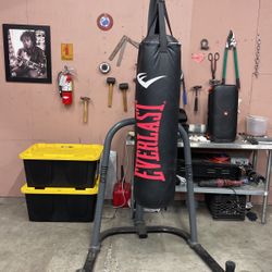 XL Everlast Punching Bag And Stand