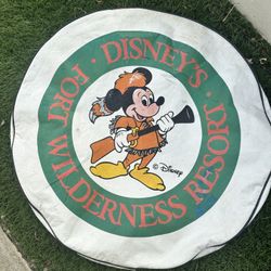 Vintage Micky Mouse Fort Wilderness Disneyland Tire Cover