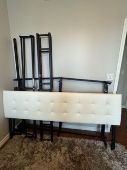 King Headboard/metal frame/metal “box spring”