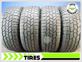 4 COOPER DISCOVERER AT3 XLT LT275/65R20 USED TIRES 9.0/32 TREAD 126/123S 2756520