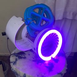 Fan With Ice And  L.e.d. Lights
