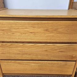 Oak Dressers And Bookshelves 