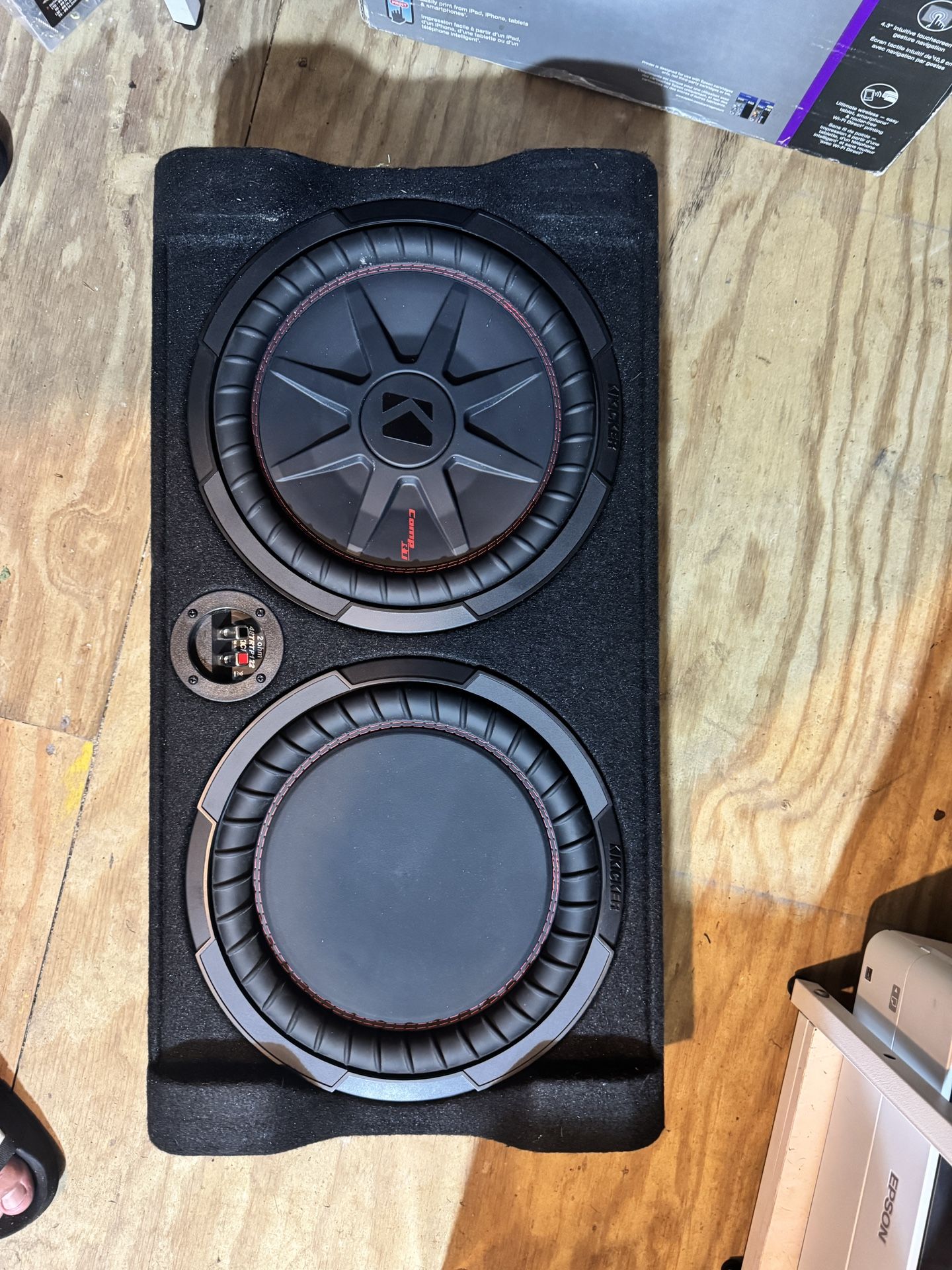Kicker 48TRTP122 Sealed Down-Firing 10" CompRT Subwoofer