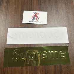 Supreme Box Logo Gold Sticker