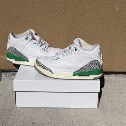 “Lucky Green” Jordan 3 Size 5y OG ALL!