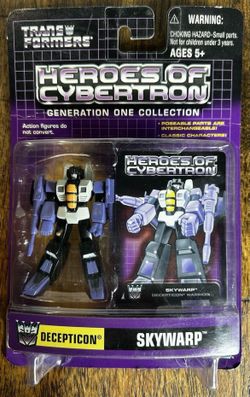 Transformers Heroes of Cybertron Decepticon Skywarp Action Figure NIB Hasbro