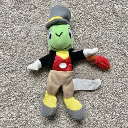 VINTAGE WALT DISNEY WORLD~JIMINY (CRICKET) BEAN BAG PLUSH PINOCCHIO