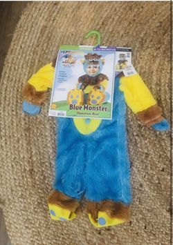 Blue Monster Infant Halloween Costume 6-12 Months