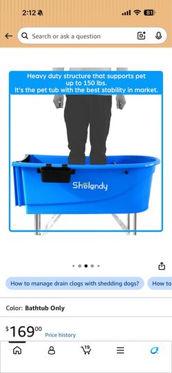Bathtub for Dogs