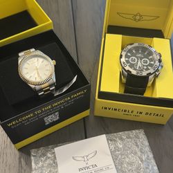 Invicta Men’s Watches Set NEW