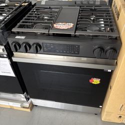 🔥Bespoke 30 in. 6.0 cu. ft. Slide-In Gas Range with Air Fry & Safety Knobs