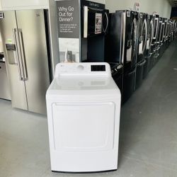LG 7.3 cu. ft. White Dryer with Sensor Dry Technology - DLGW KH0R1