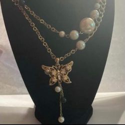 Hanasui jewelry long woman necklace butterfly 🦋