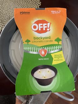 Summer is here! Off Citronella Candles Save! Save! Save!