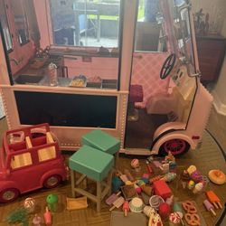 Our Generation Sweet Stop Ice Cream Truck with pieces
