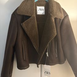 NWT-Brown Suede Jacket