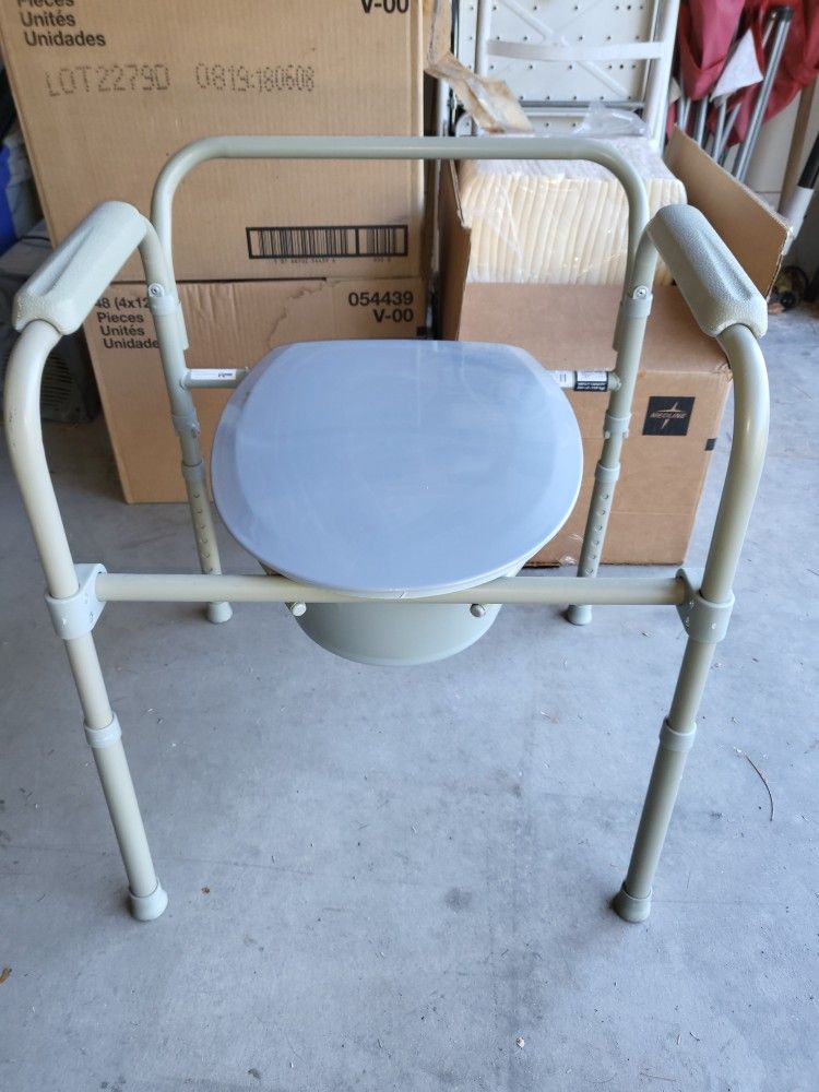 ProBasics 3-in-1 Folding Commode Chair with Full Seat