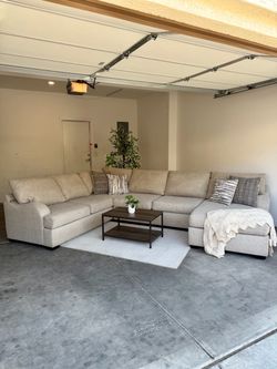 Beige Sectional Couch