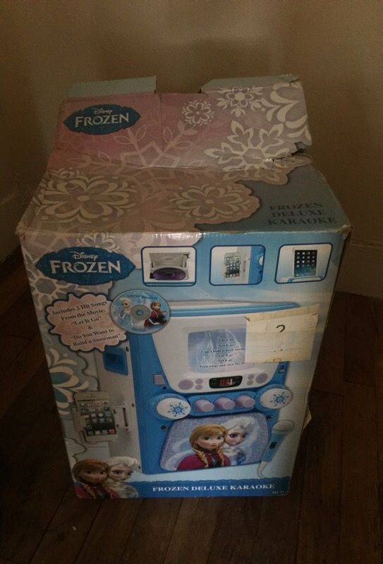 Frozen karaoke machine hooks up to iPhone