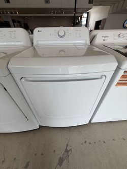 LG 7.3 Cu. Ft. White Front Load Gas Dryer