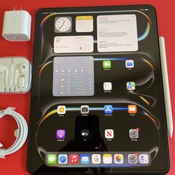 Apple IPad Pro 13” (M4 chip /OLED display/ 2024 Newest ) 1TB / 1024GB with keyboard, pen & Accessories