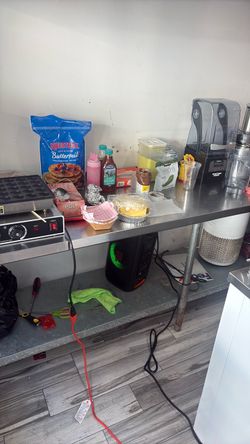 Stainless steel table long