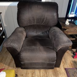 Brown Leather Recliner Chair 