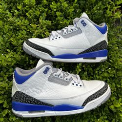 Size 8.5m - Jordan 3 Retro Mid Racer Blue