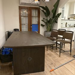 Espresso dark brown living spaces dining table