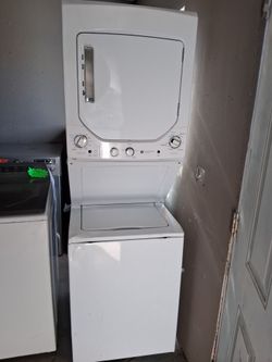 Ge stackable washer and dryer 24 wide 220 volts