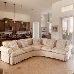 Elegant Sectional Sofa Vanilla Color 