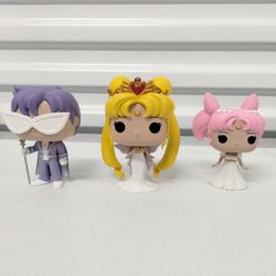 Funko Pop! Sailor Moon 3 Pack Neo Queen Serenity, Small Lady & King Endymion Loose Figures