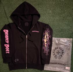 Chrome hearts x deadly doll hoodie size L