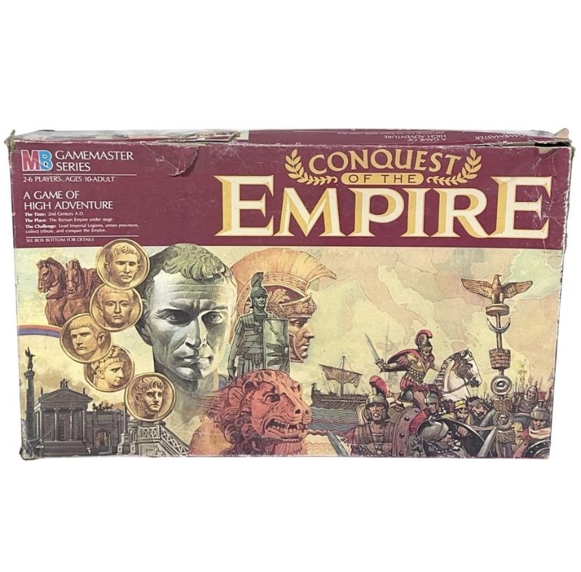 Conquest Of The Empire by Milton Bradley Board Game 95% Complete 1984
