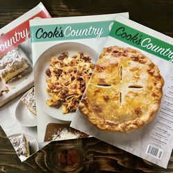 Cook's Country Magazine Lot of 3 Issues 2017-2017 Recipes Galore